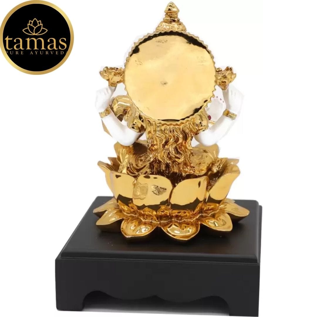 Gold Plated Goddess Laxmi Statue