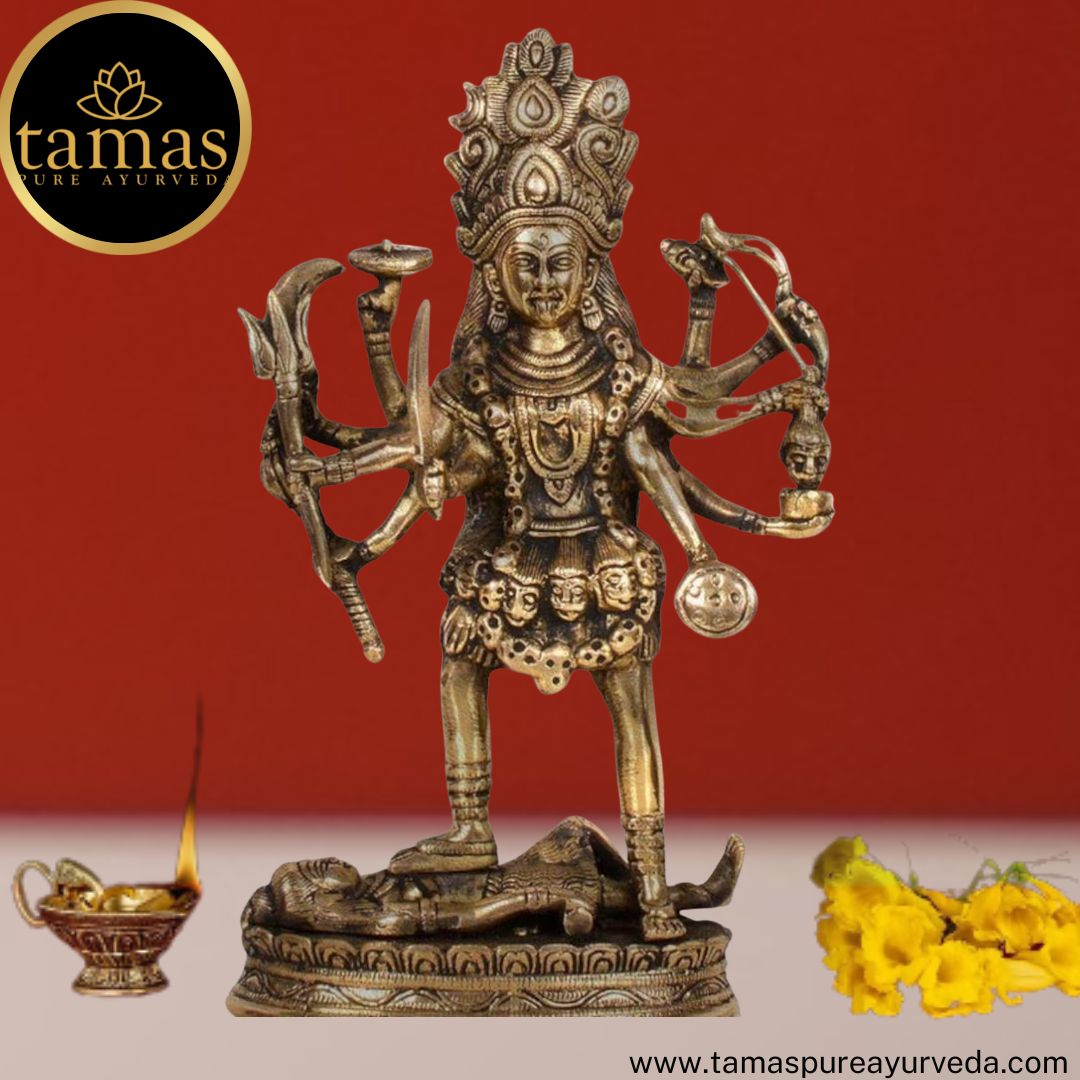 Brass Mahakali Kalika Maa Statue Idol