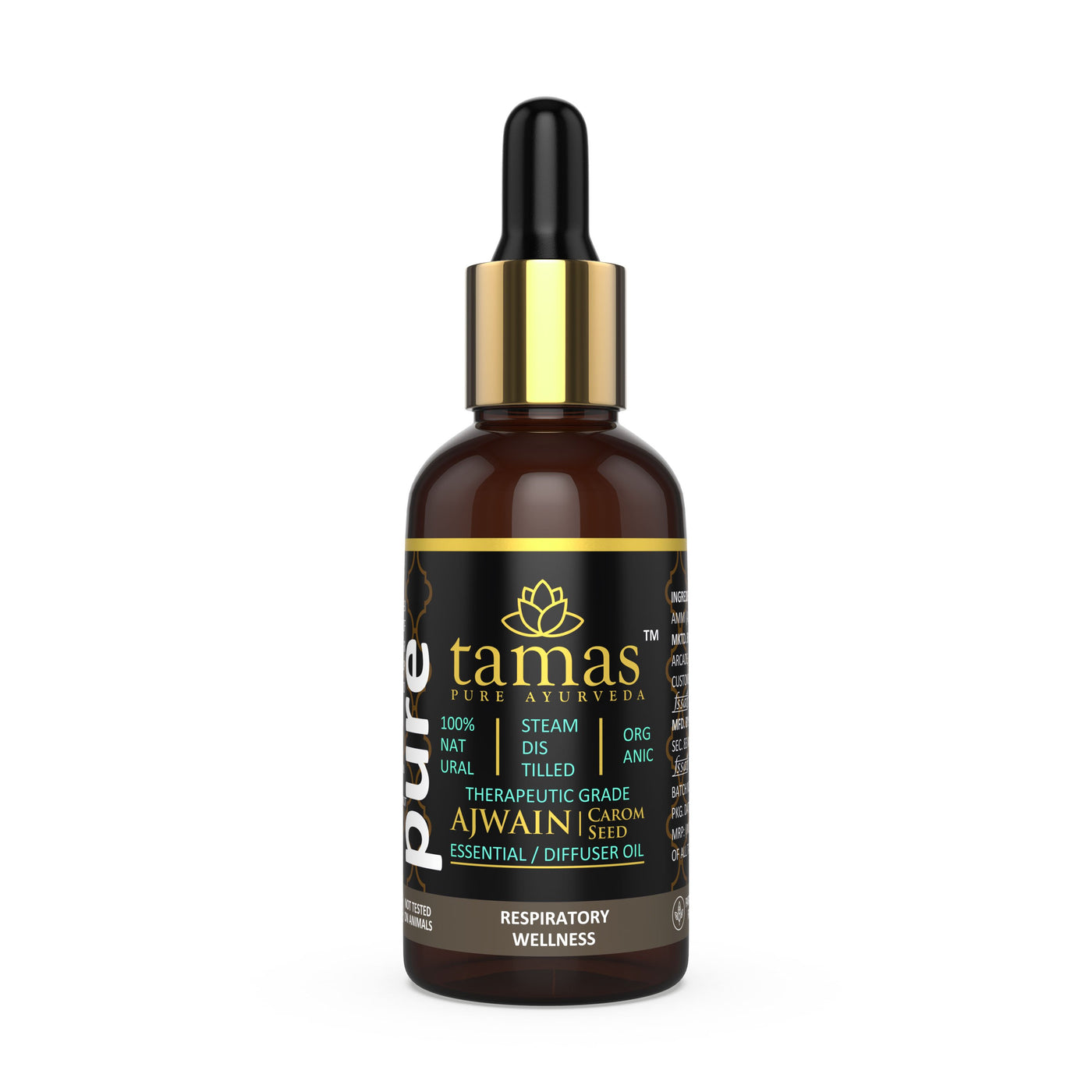 Organic Ajwain Essential Oil (Trachyspermum Ammi):- Therapeutic Grade|USDA|100% Natural (15ml)