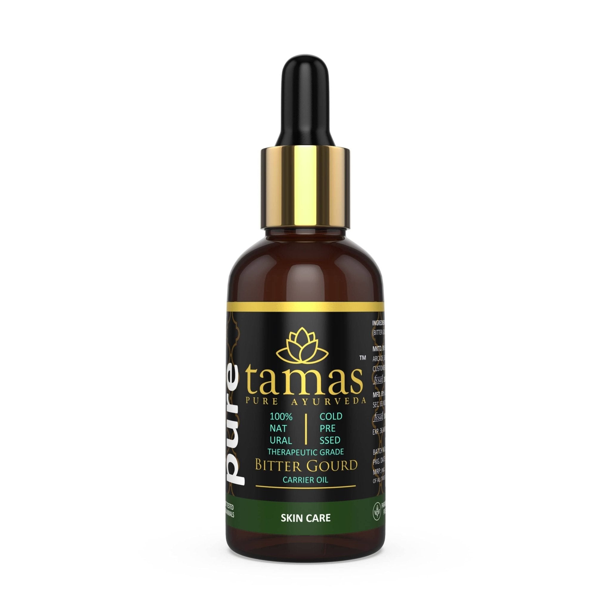 Bitter Gourd Oil Cold - Pressed (Momordica Charantia): - Therapeutic Grade |100% Natural (30ml) - Tamas: Luxury Indian Gifts