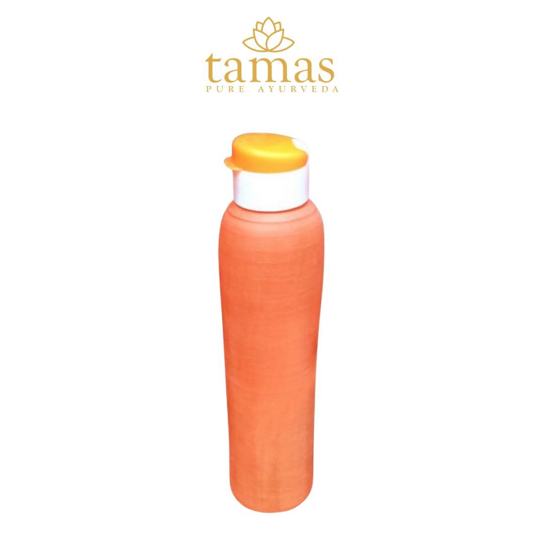 Handmade (Clay/ Terracotta) Carry Water Bottle with Sipper Cap