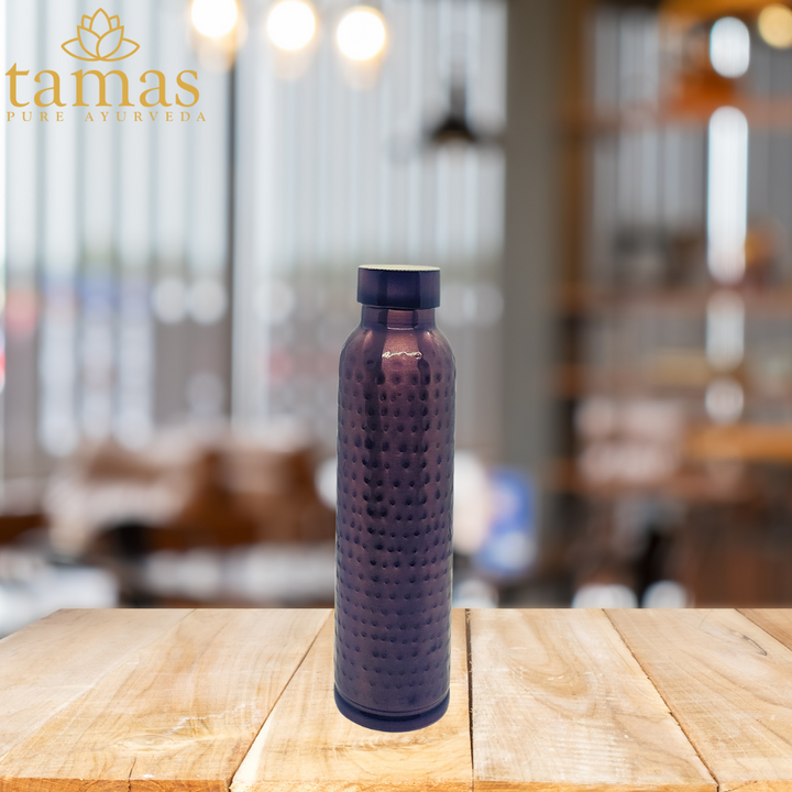 Tamas Hammered Antique Oreo Water Bottle Copper | 1000ml