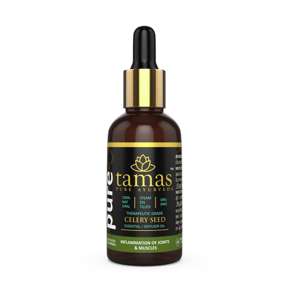 Organic Celery Seed Essential Oil (Apium Graveolens):- Therapeutic Grade|USDA|100% Natural (15ml)