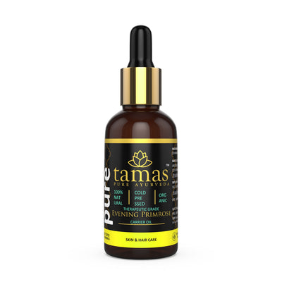 Organic Evening Primrose Cold-Pressed Oil (Oenothera Biennis):- Therapeutic Grade|USDA|100% Natural (30ml)