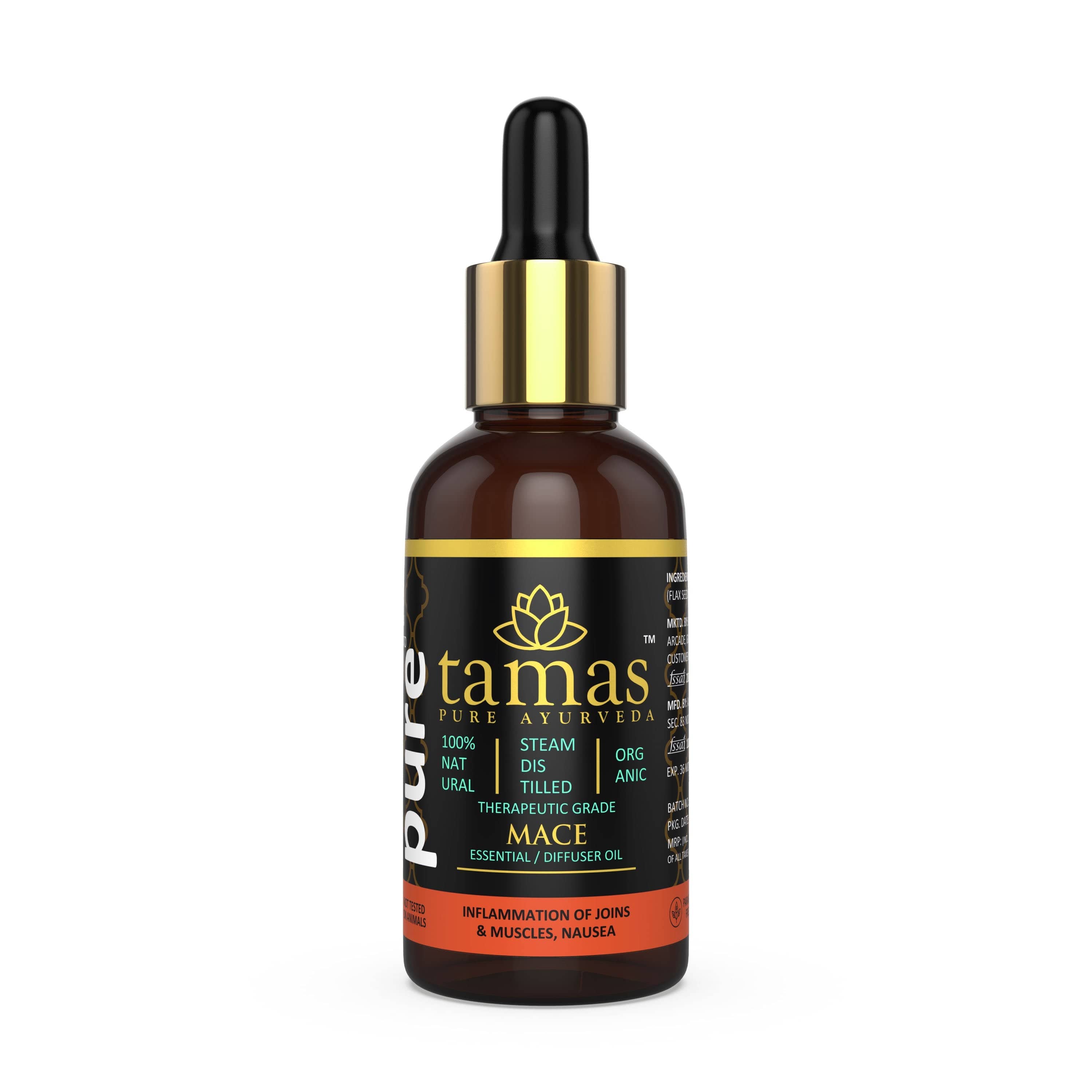 Organic Mace Essential Oil (Myristica Fragrans)