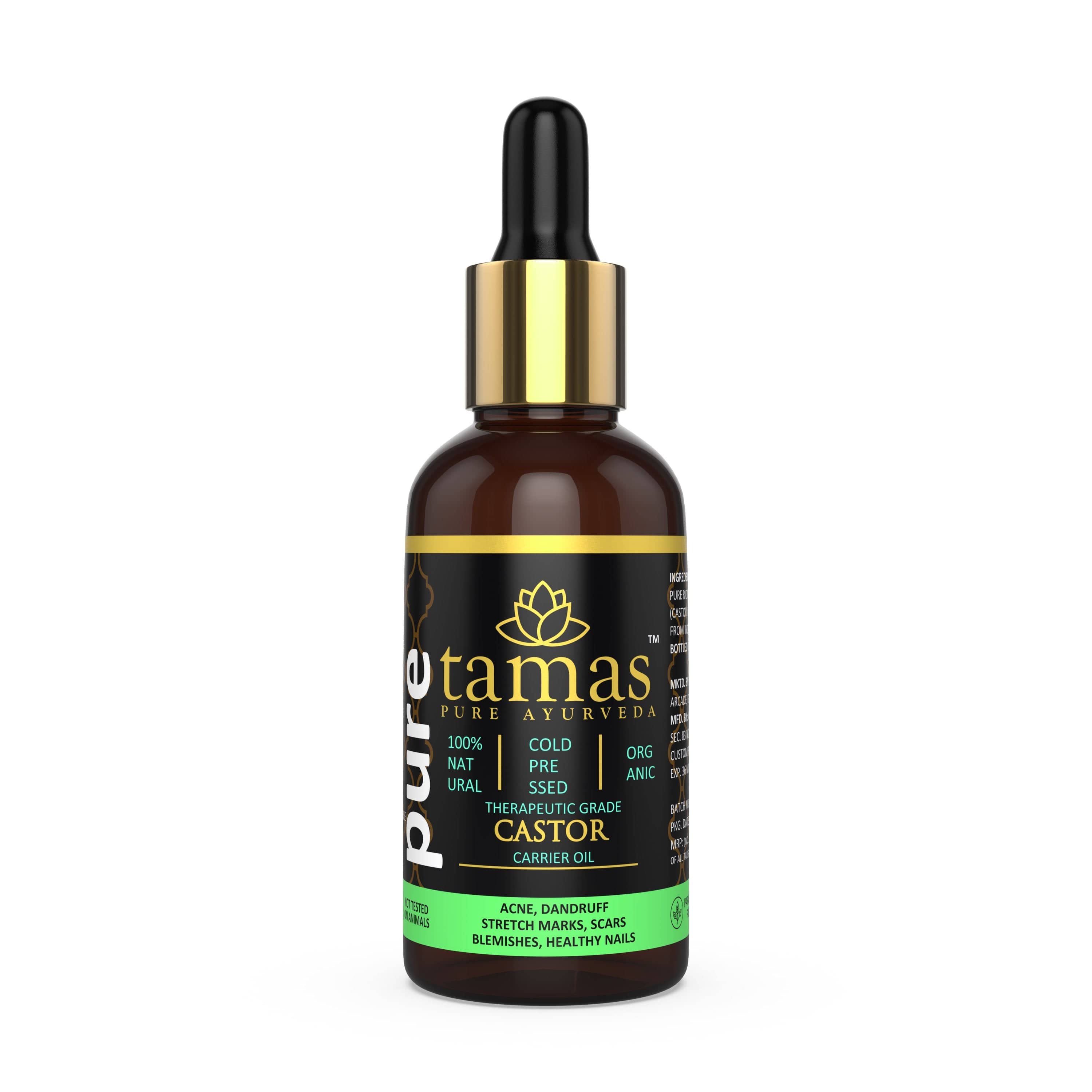 Organic Castor Cold-Pressed Oil (Ricinus Communis)