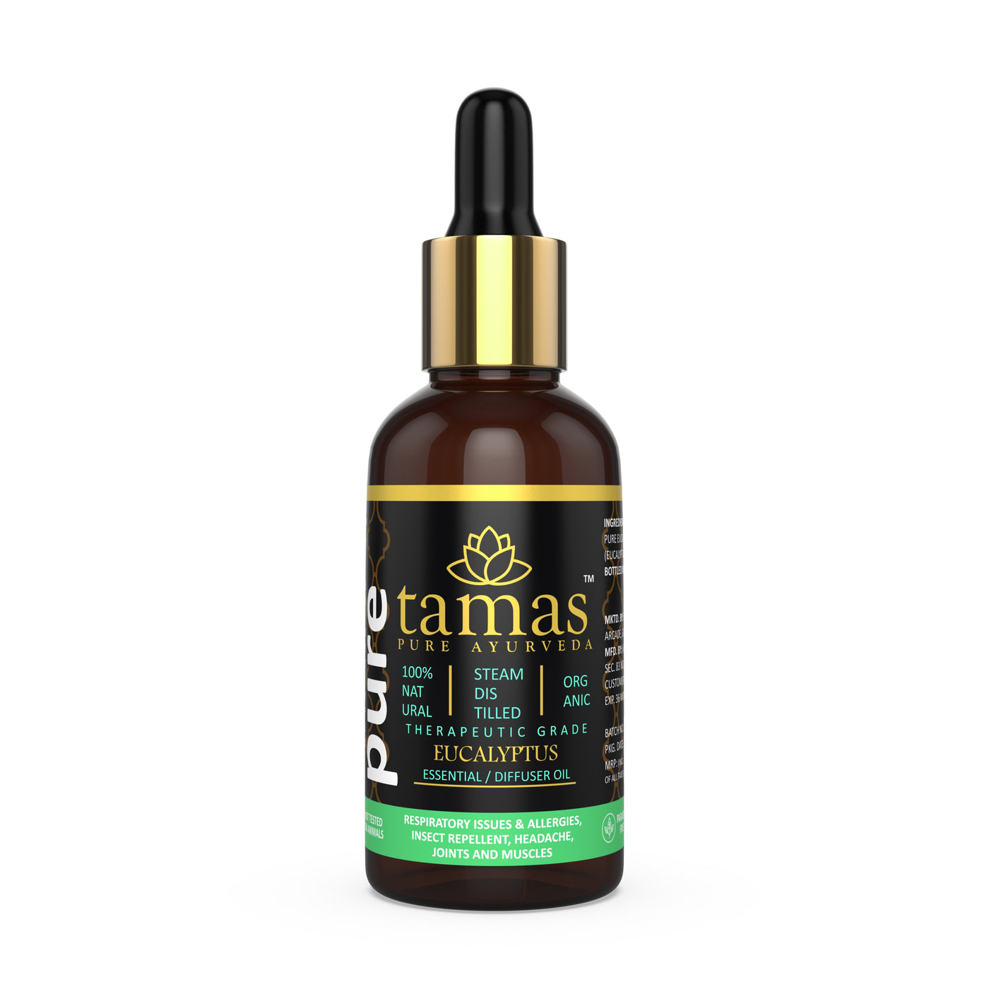 Organic Eucalyptus Essential Oil (Eucalyptus Globulus):- Therapeutic Grade|USDA|100% Natural (15ml) (30ml)