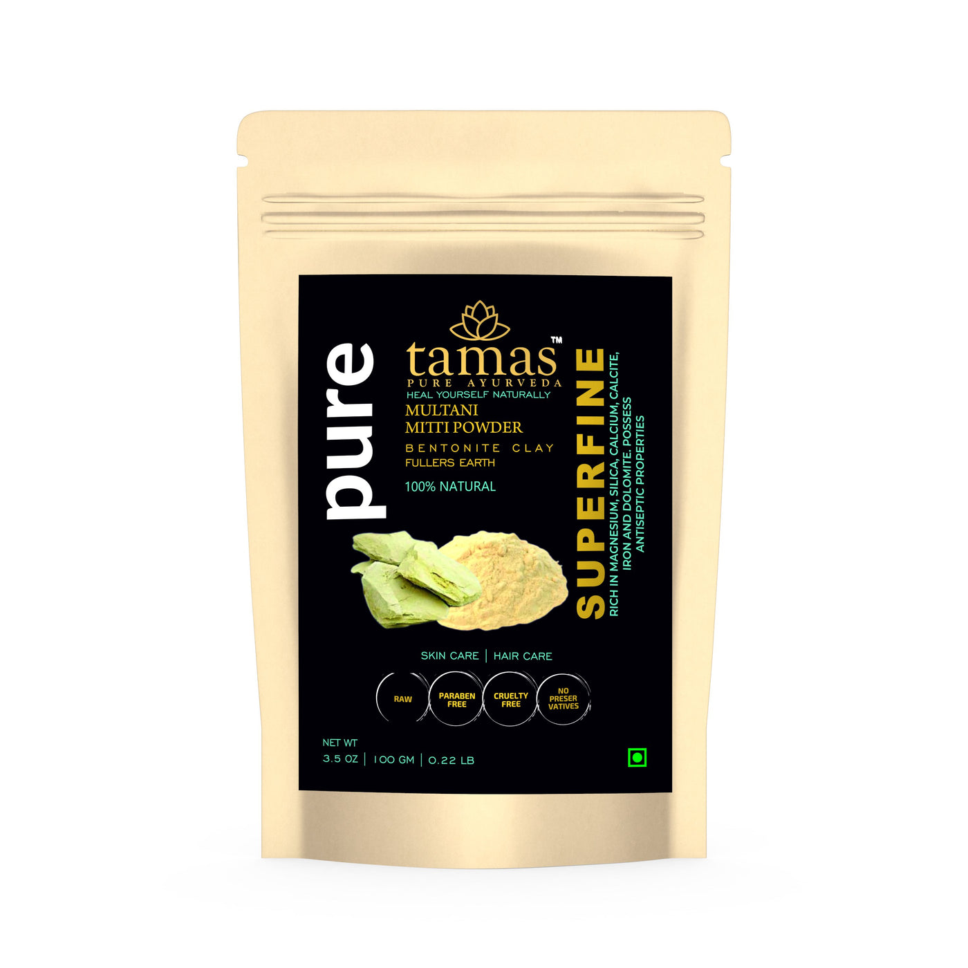 Superfine Multani Mitti (Bentonite Clay) Powder 100 gm