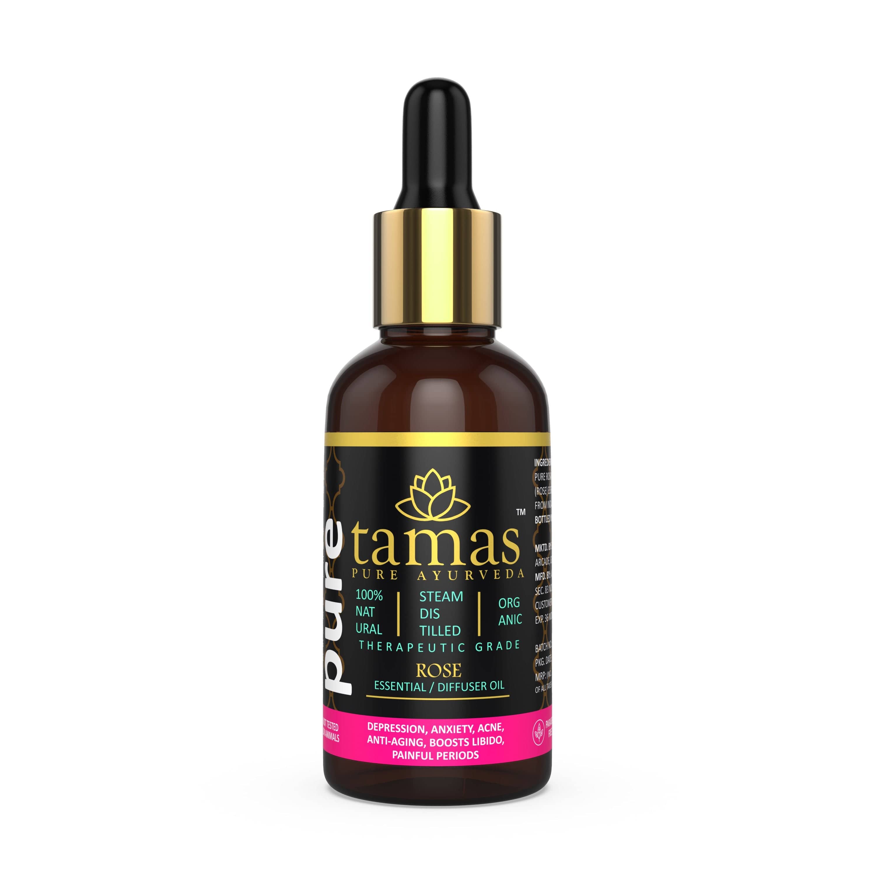 Organic Rose Essential Oil (Rosa Damascena)