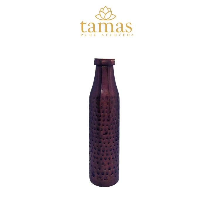Tamas Hammered Antique Copper Bottle | 950ml Pure Copper Drinkware