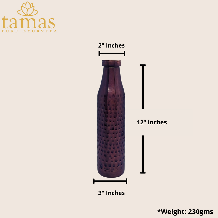 Tamas Hammered Antique Bmc Water Bottle Copper | 950ml