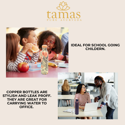 TAMAS HAMMERED ANTIQUE BMC WATER BOTTLE COPPER | 950ML